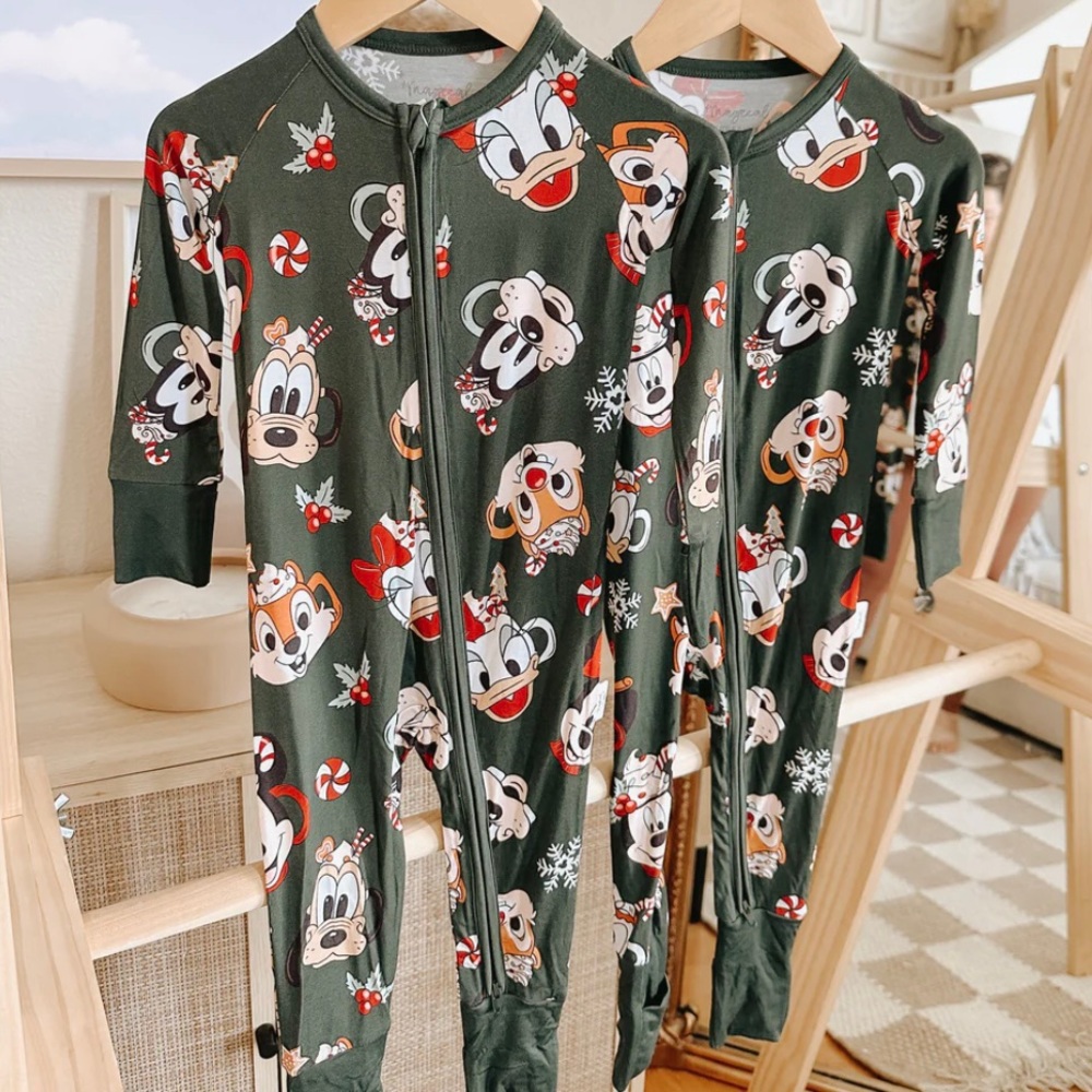 Disney Christmas Mugs Bamboo Footed Pajamas